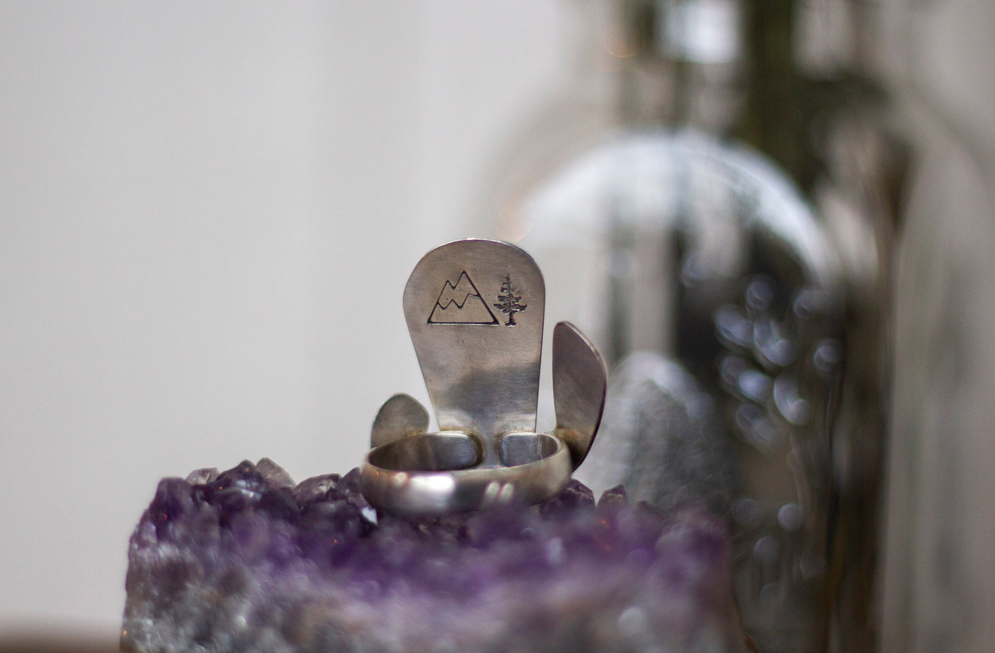 Willow Creek Jasper Ring ✦ Cactus Design ✦ Size 8 ✦ Handmade