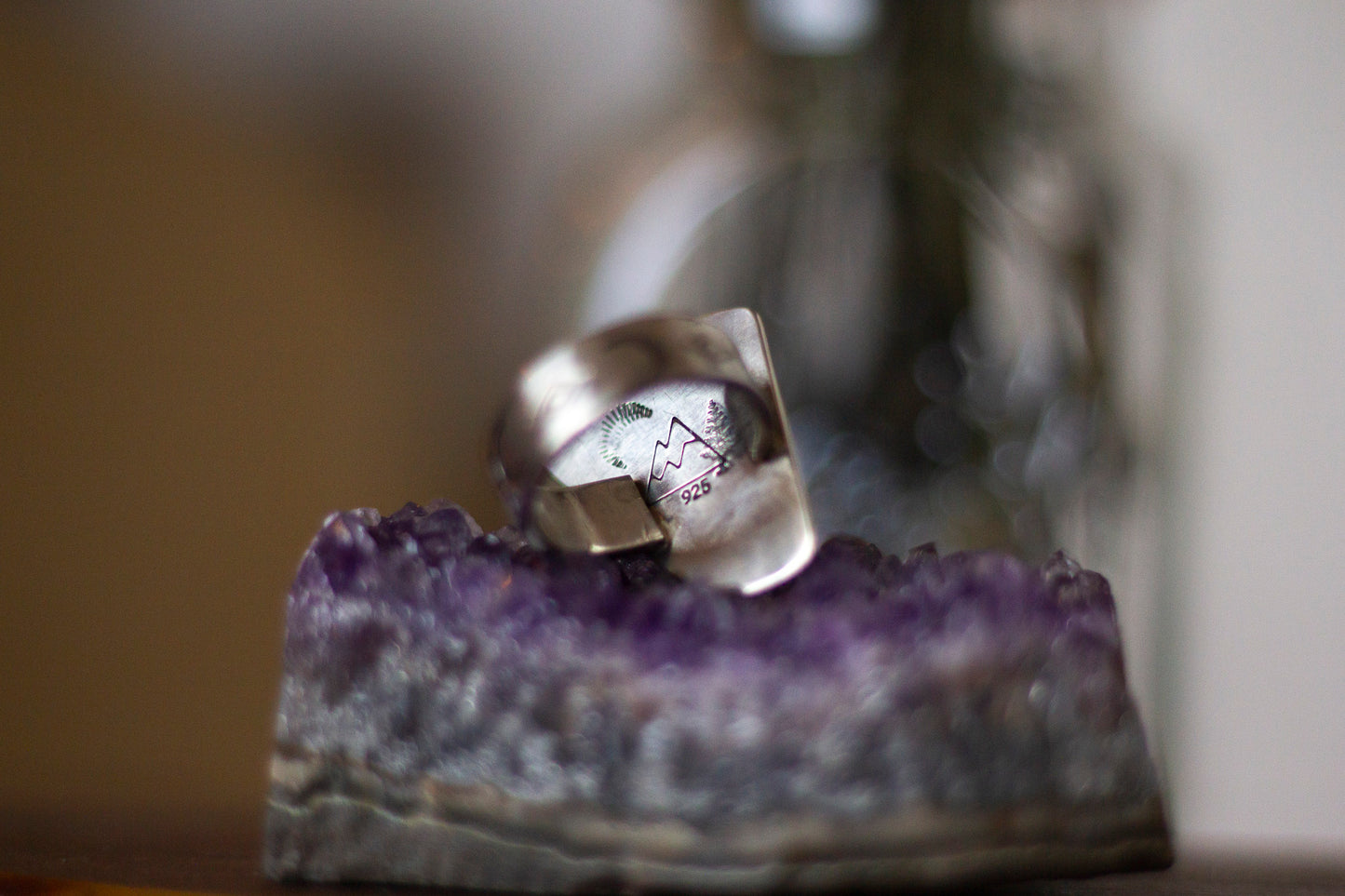 Freeform Larimar Statement Ring ✦ Size 6.5 ✦ Handmade